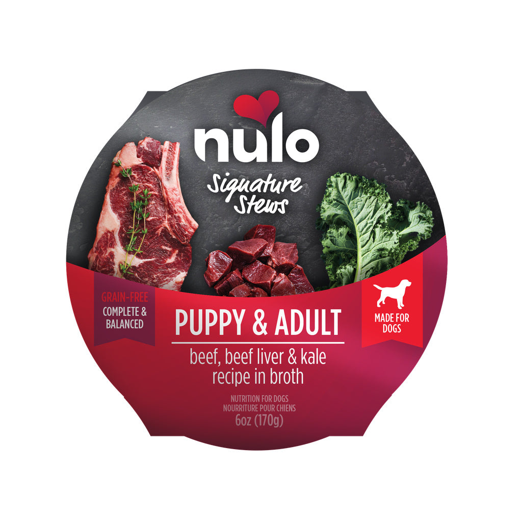 Nulo Dog Signature Stew Beef, Beef Liver & Kale in Broth - 6 oz Cup