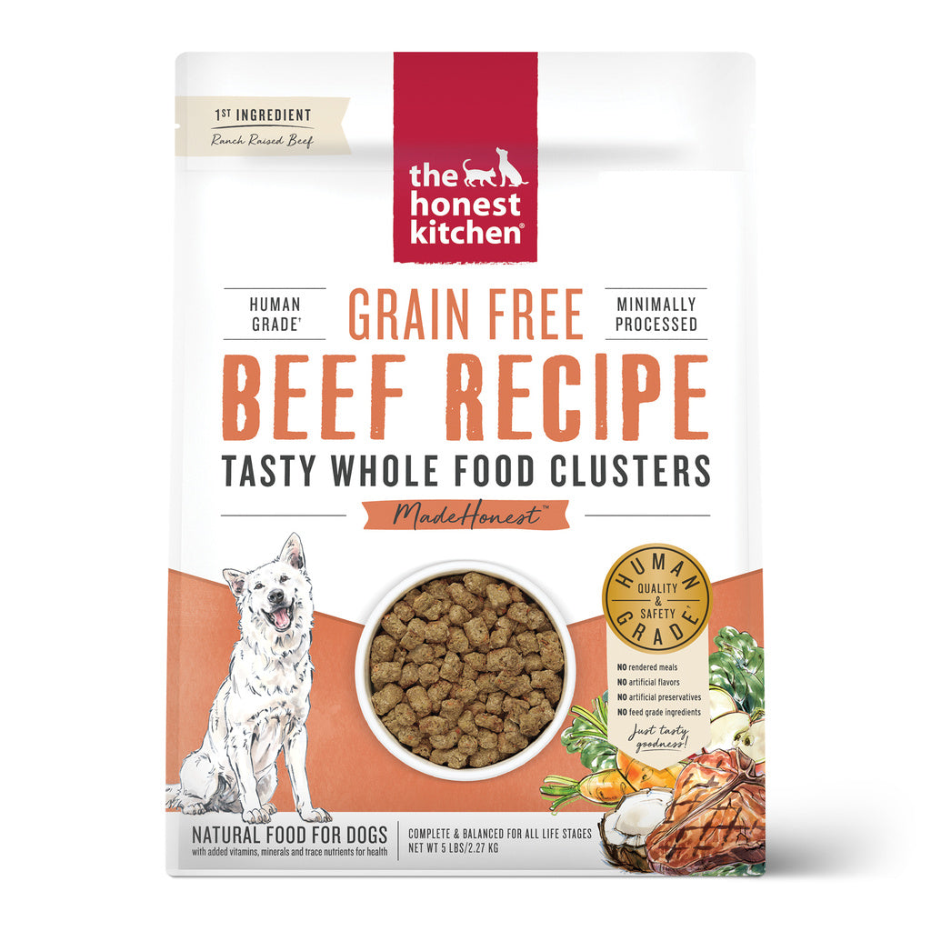 The Honest Kitchen Whole Food Clusters Grain Free Beef Dry Dog Food - 5 lb Bag