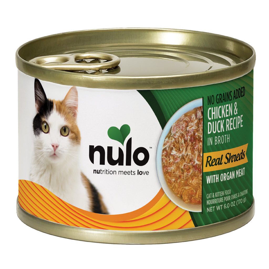 Nulo Cat Food 6oz Can - Chicken & Duck Pate, Grain-Free Wet Food