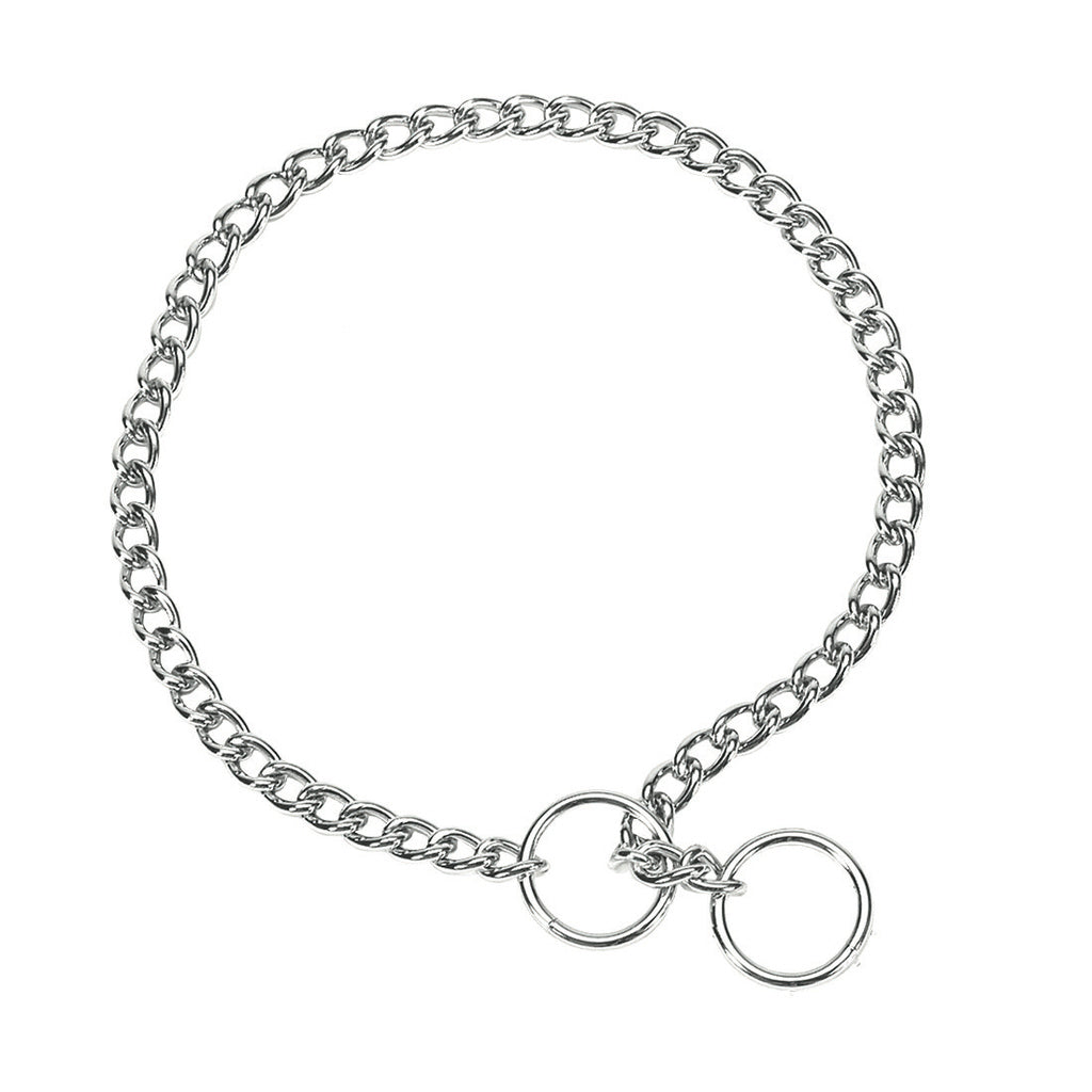 Coastal Titan Chain Choker / Training Dog Collar - Fine - 12 Inch Chrome Steel
