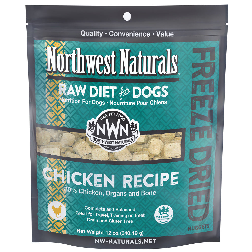 NW Naturals Freeze Dried Chicken Nuggets Dog Food, 12 oz, Grain-Free