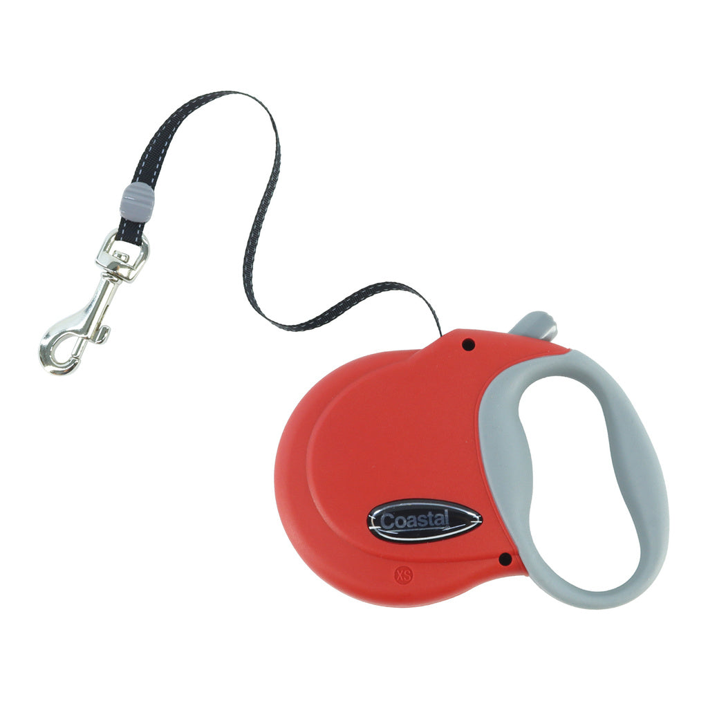Coastal Pet Power Walker Retractable Dog Leash - Red, X-Small, 12 ft