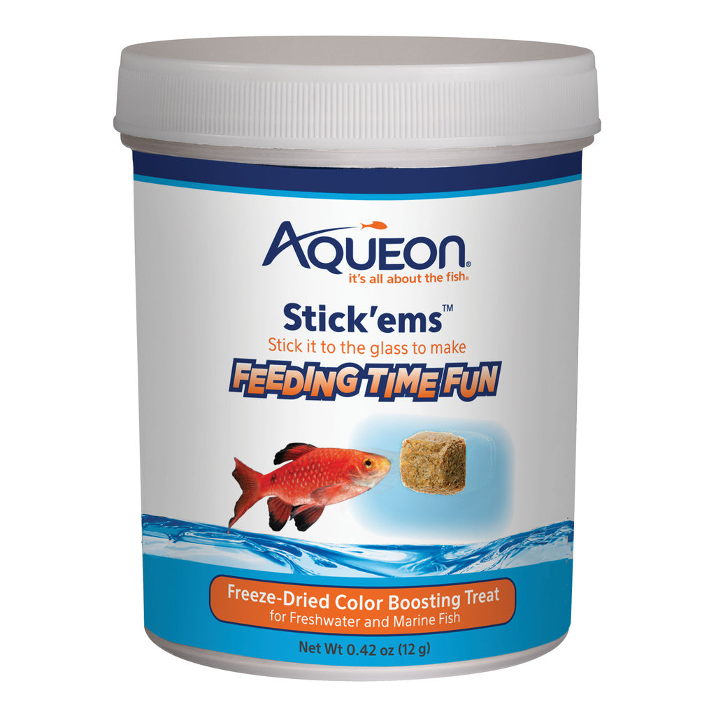Aqueon Stick'ems Freeze Dried Color Boosting Treat for Fish - 0.42 oz