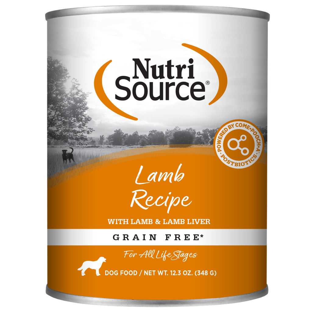 NutriSource Grain Free Lamb Formula Canned Dog Food - 12.3 oz Can