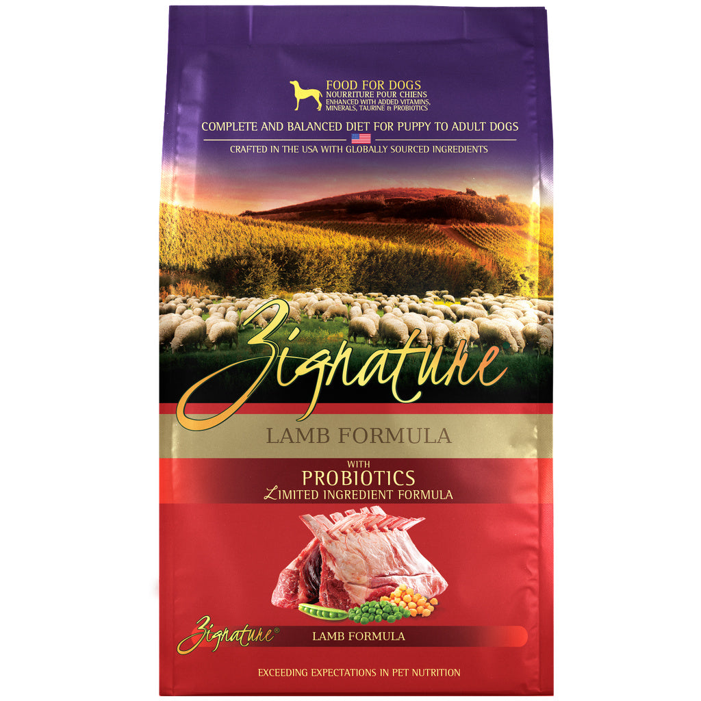 Zignature Lamb Formula Dry Dog Food, 4 lb - Limited Ingredient, Grain-Free
