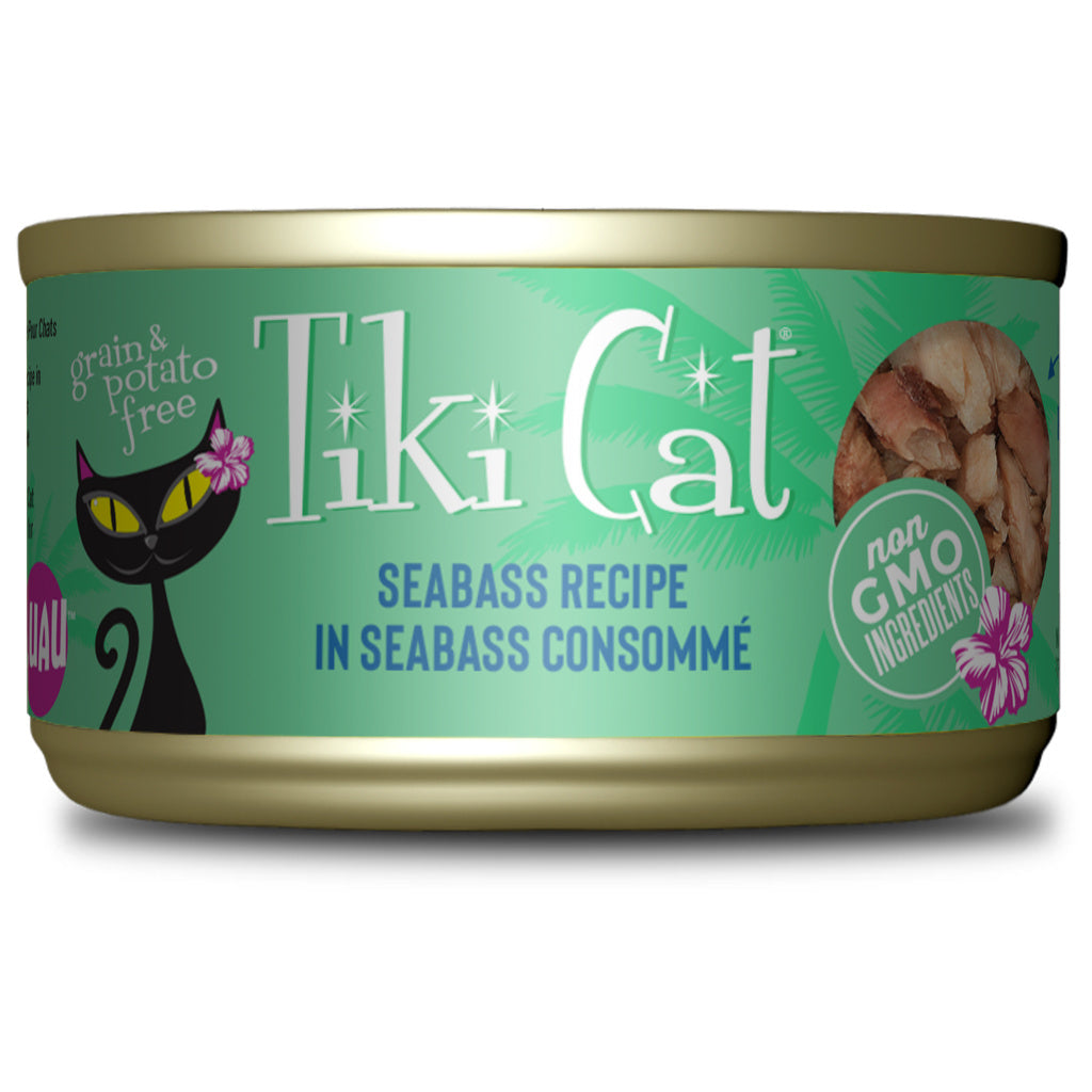 Tiki Cat Luau Seabass Grain-Free Canned Cat Food, 2.8 oz Single or Case of 12