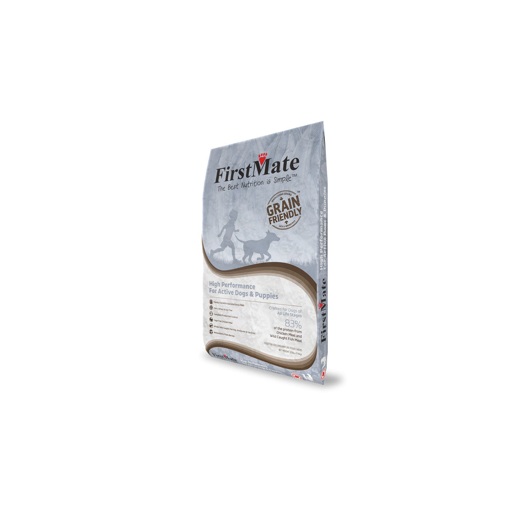 FirstMate High Performance Grain Friendly Dry Dog Food - Chicken & Fish, Active Dogs & Puppies, 25 lb