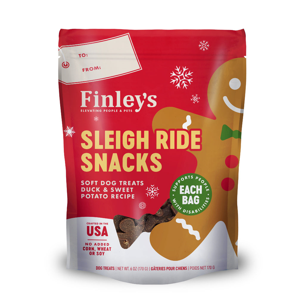 Finley's Sleigh Ride Snacks Duck & Sweet Potato Dog Treats - 6 oz