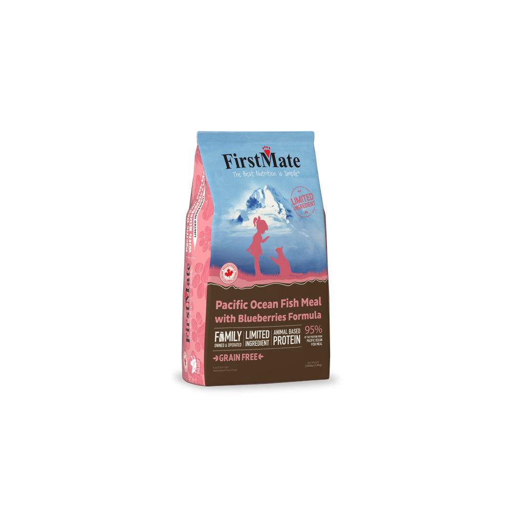 FirstMate Cat Food GF LID Pacific Ocean Fish with Blueberries 3.96 lbs