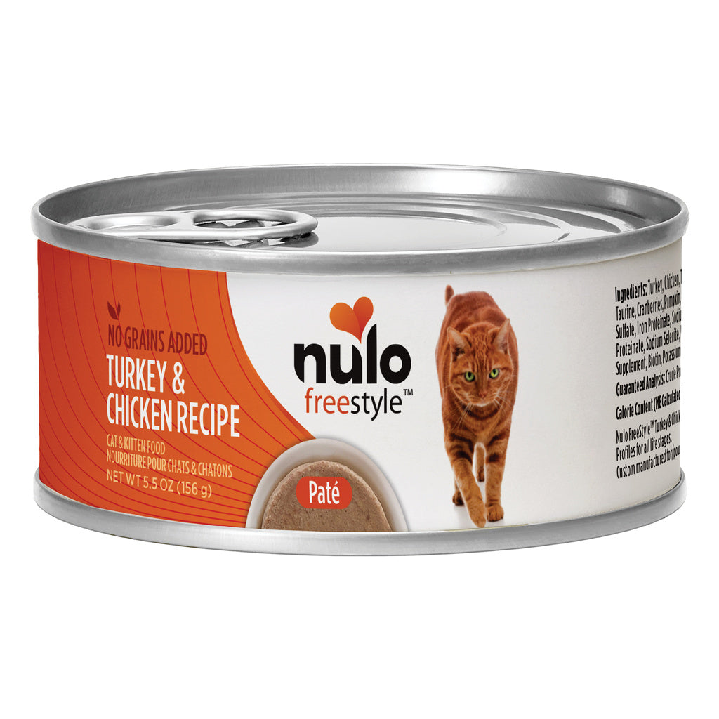 Nulo Freestyle Grain-Free Turkey & Chicken Recipe Cat Food, 5.5 oz Can