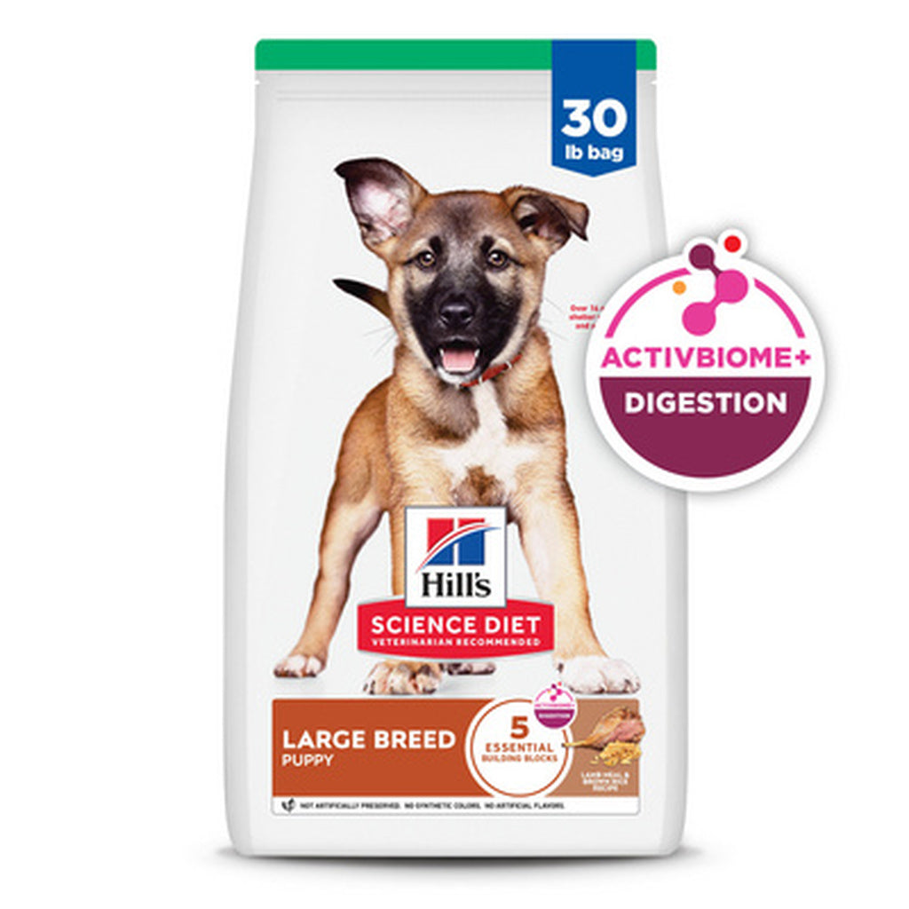Hill's Science Diet Puppy Large Breed Lamb Meal & Brown Rice Recipe Dry Dog Food, 30 lb Bag
