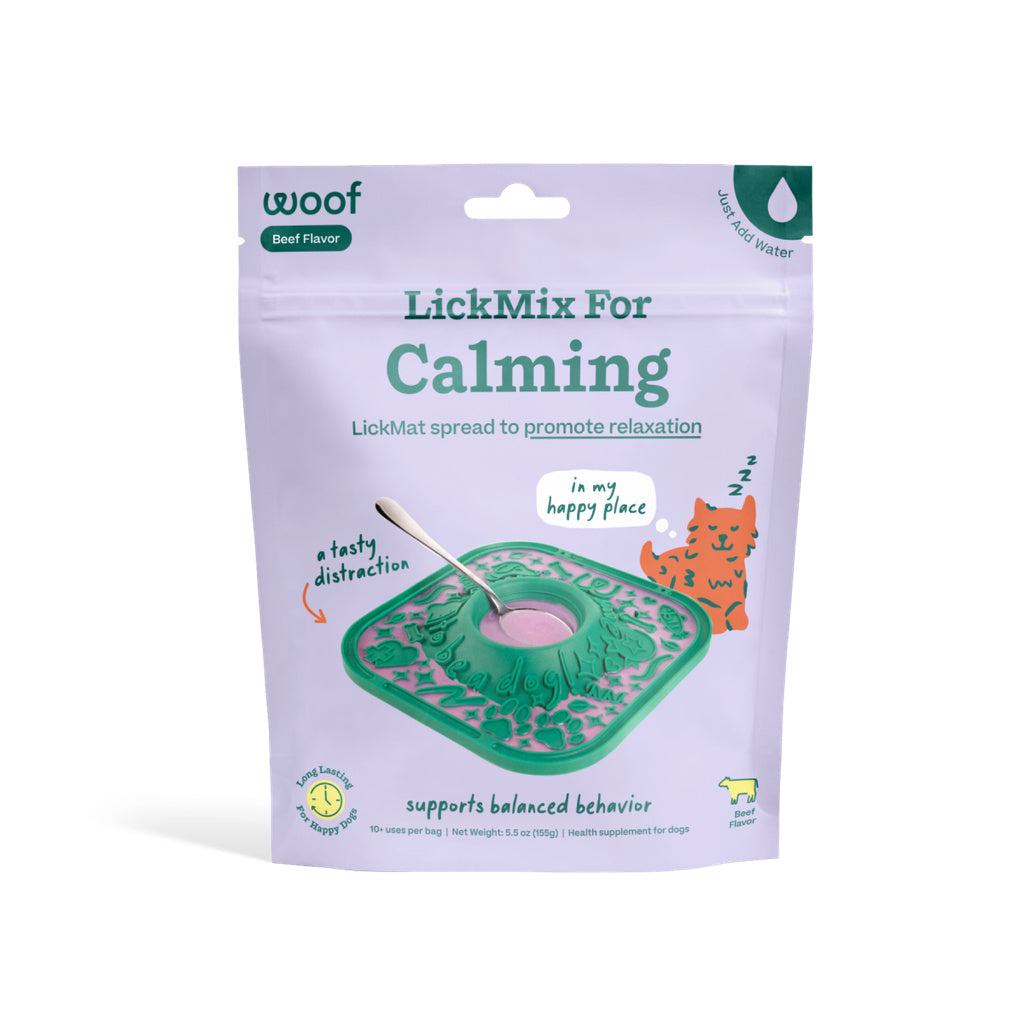 WOOF LickMixes Calming Dog Treat - Lick Mat Spread & Meal Topper, 5.5 oz