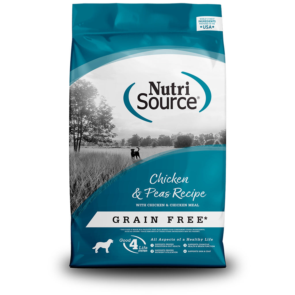 NutriSource Grain Free Chicken & Pea Formula Dog Food 30 Lbs