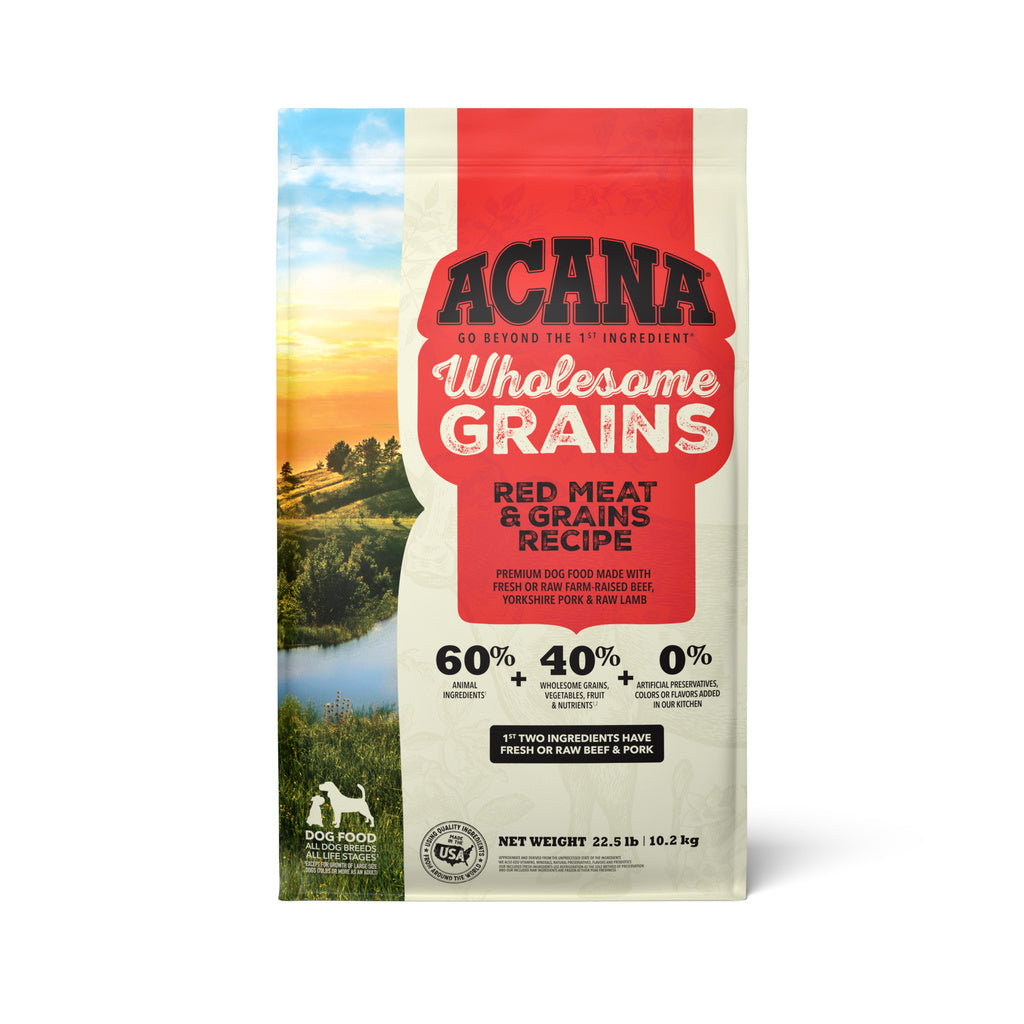 ACANA Wholesome Grains Red Meat Recipe Dry Dog Food, 22.5 lb Bag