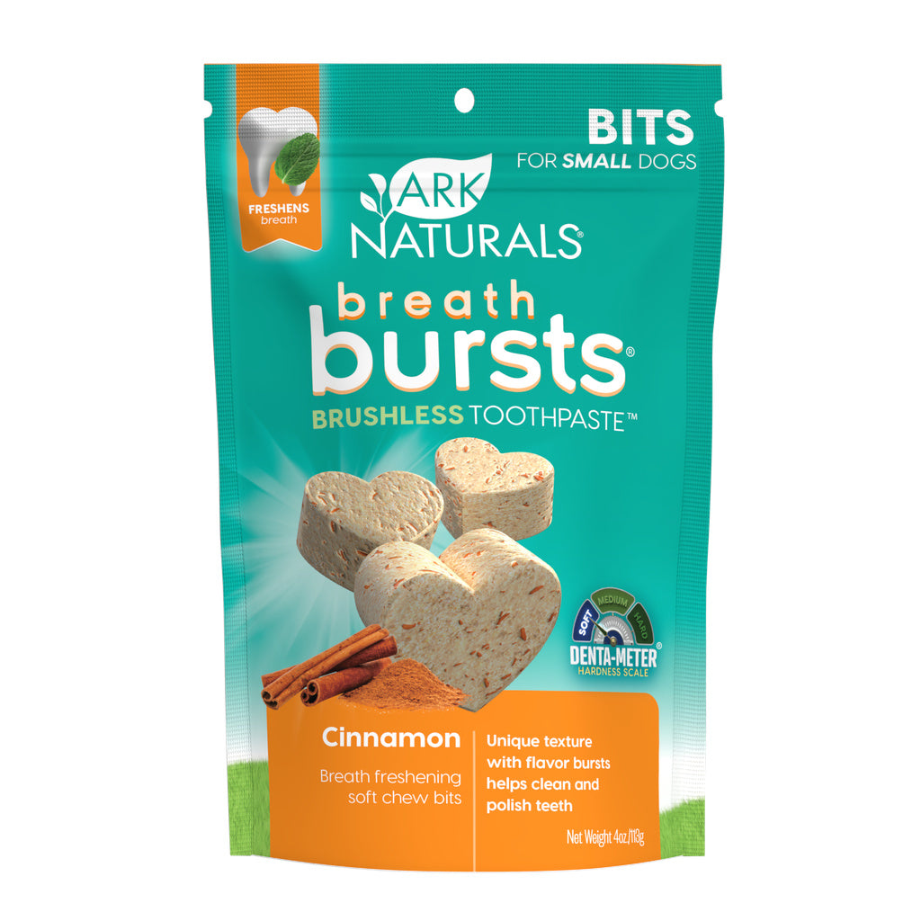 Ark Naturals Breath Bursts Cinnamon Dental Dog Treats 4oz