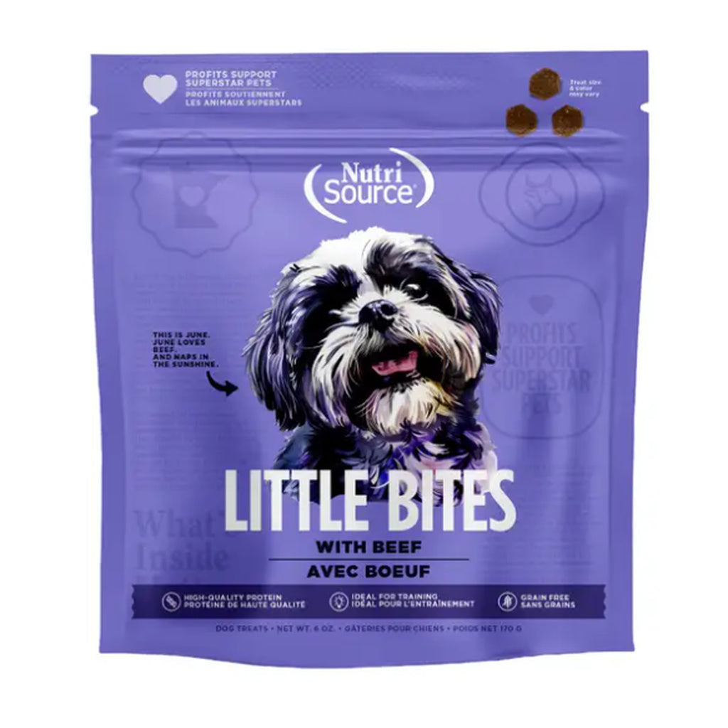 NutriSource Grain Free Little Bites Beef Dog Treats 6oz