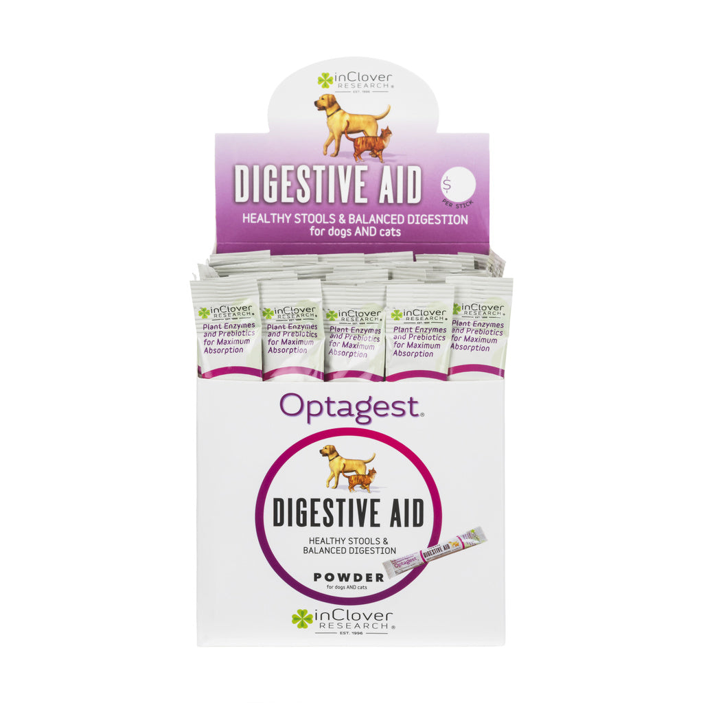 In Clover OptaGest Digestive Aid Sticks for Dogs & Cats, 60 Count (Trial Size or Single Stick Available)