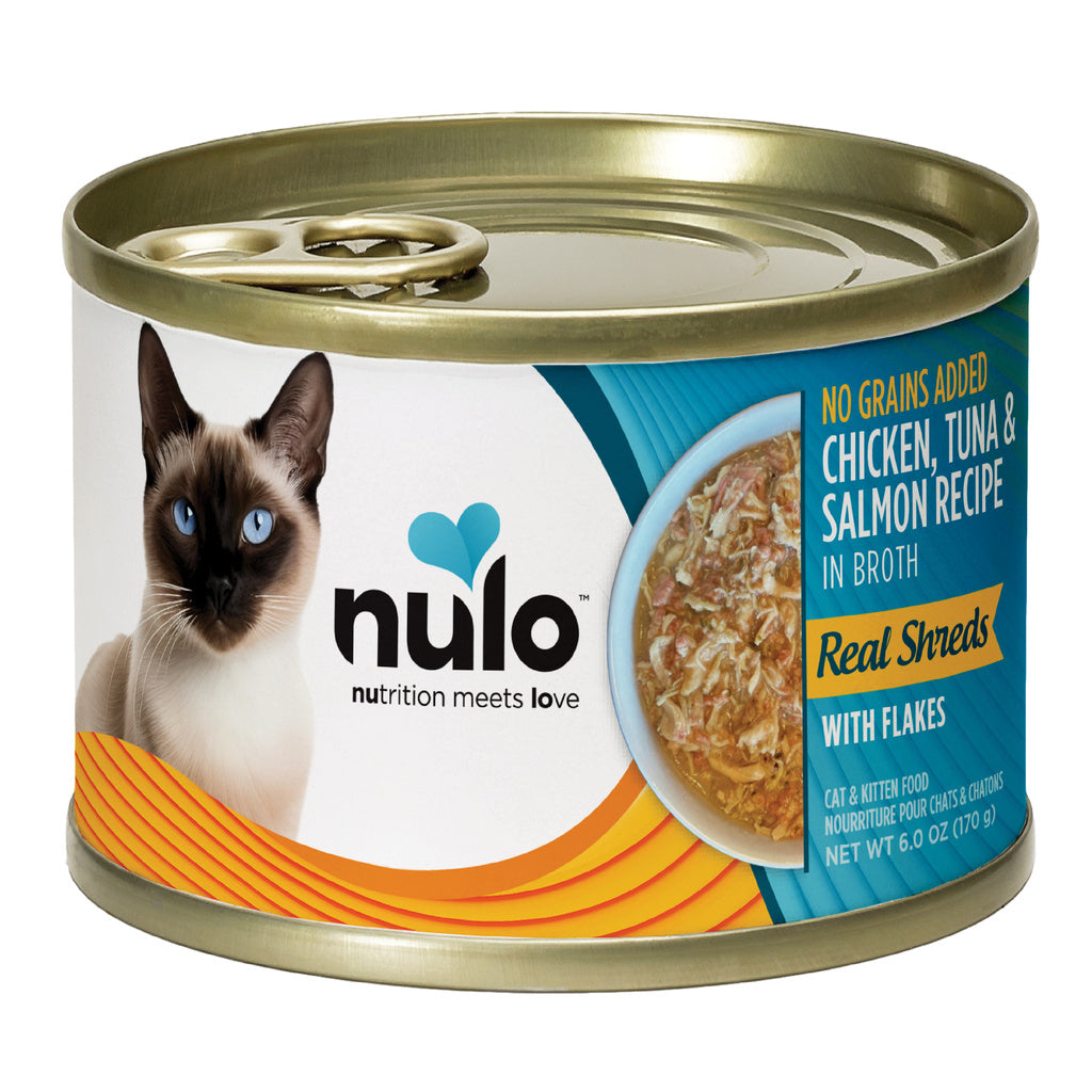 Nulo Cat & Kitten Wet Food - 6 oz Can - Chicken & Tuna or Chicken & Salmon (Flaked or Minced)