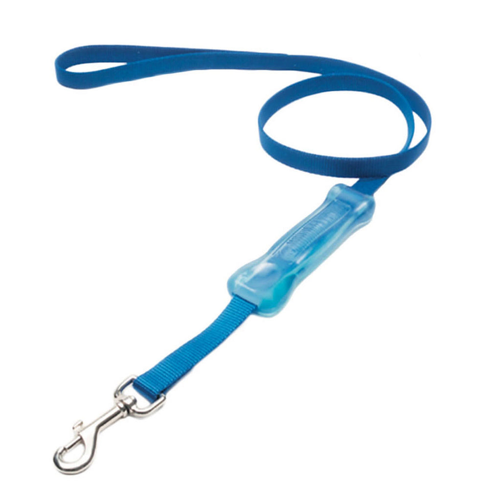 Coastal Pet Insta-Grip Control Handle Dog Leash, Blue, 1" x 6' Nylon Traffic Training Leash