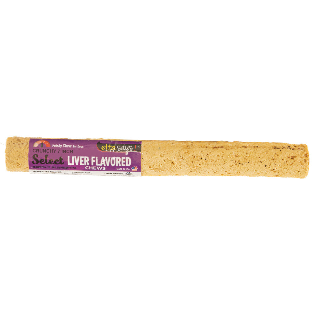 Etta Says! Dog Select Chew Liver 7 Inch - 20 Count Dog Treats