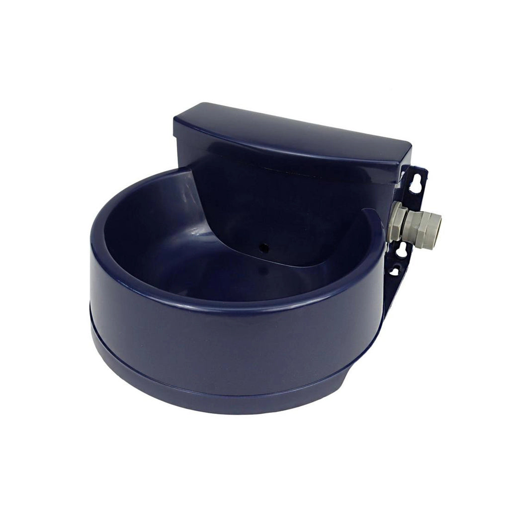 Bergan Auto-Wata Pet Waterer - Automatic Outdoor Dog & Cat Water Bowl - Navy, 48 oz