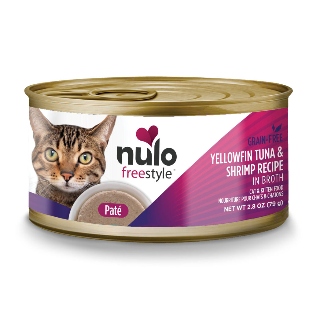 Nulo Freestyle Cat Food Pate - Yellowfin Tuna & Shrimp, Grain-Free, 2.8 oz