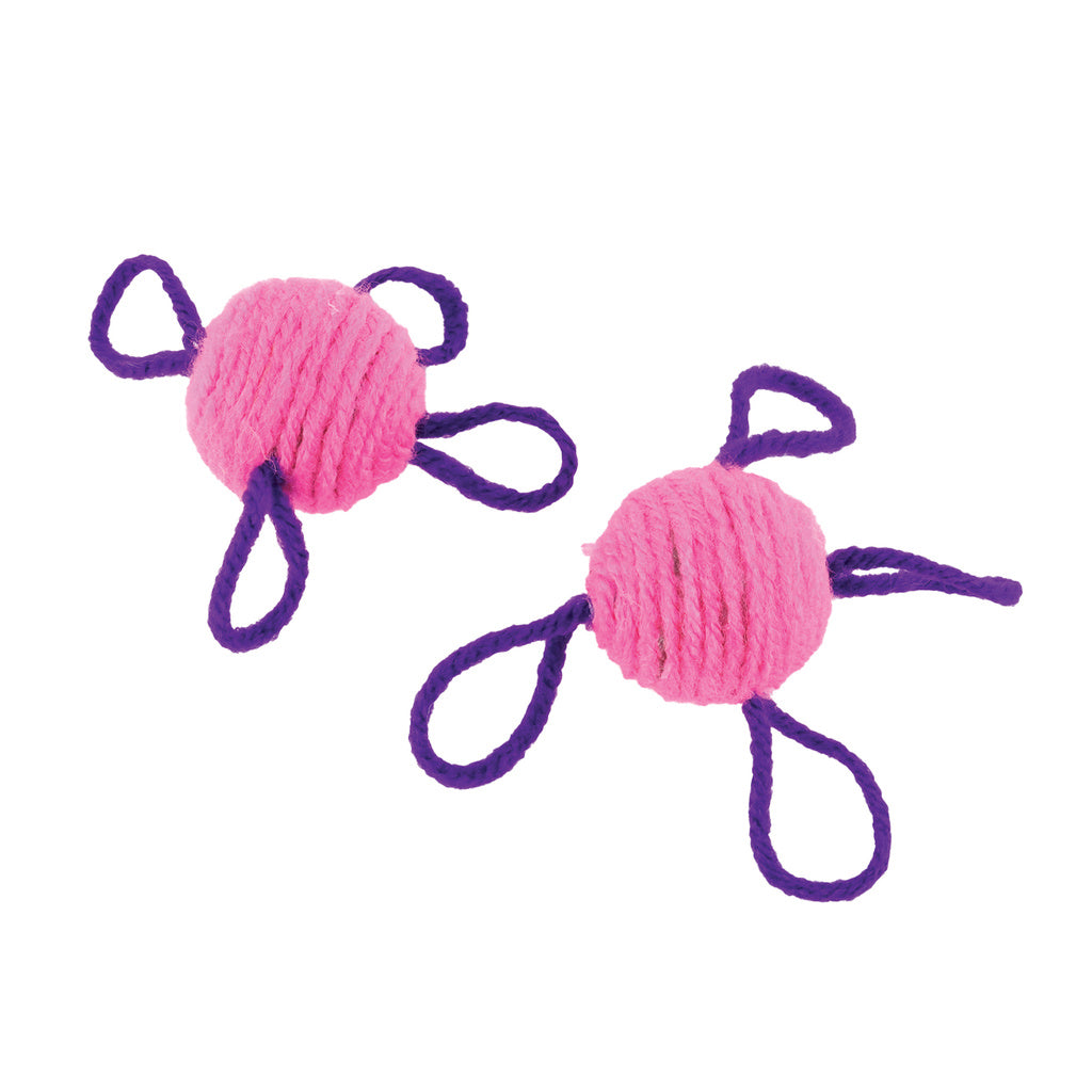 Coastal Turbo Wool Ball Cat Toy - 2 Pack