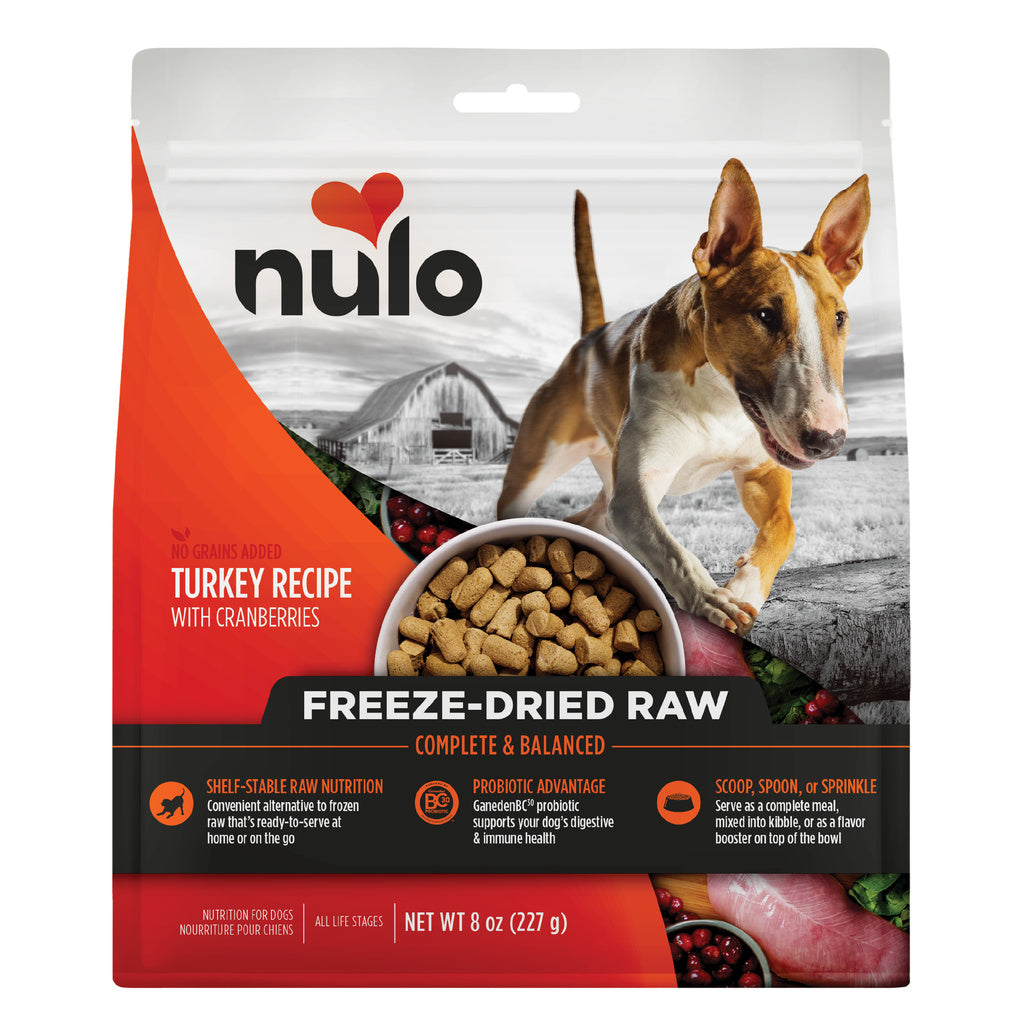 Nulo Freestyle Freeze-Dried Raw Turkey & Cranberries Dog Food, Grain-Free, 8 oz