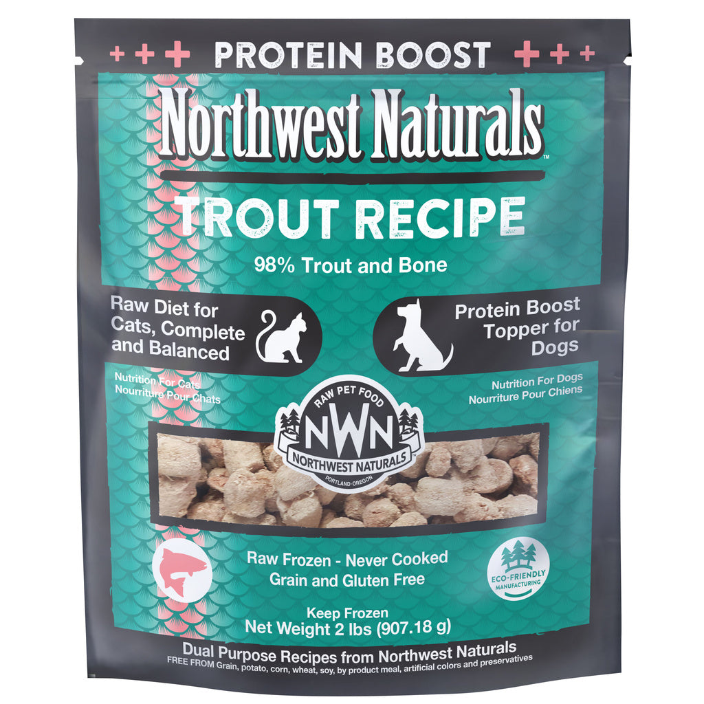 Northwest Naturals Frozen Raw Trout Nibbles for Cats