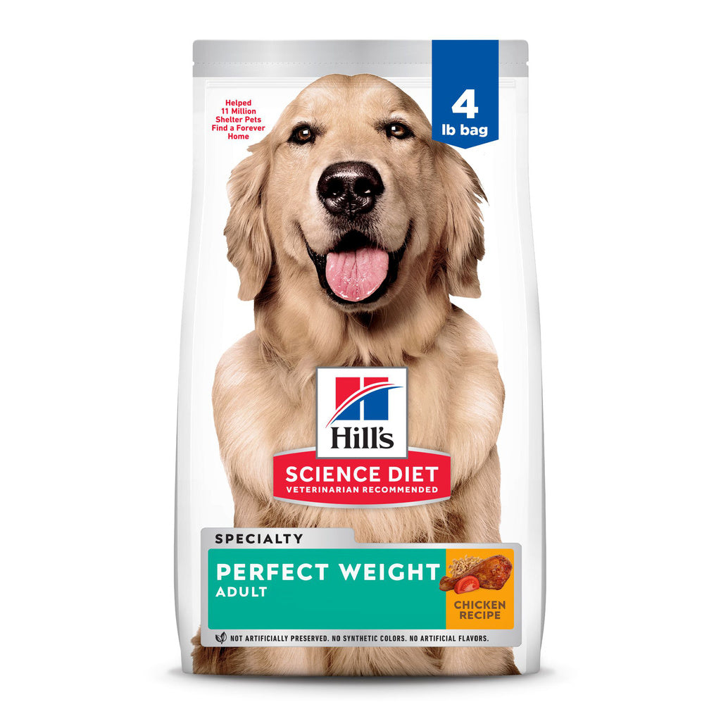 Hill's Science Diet Adult Perfect Weight Chicken Recipe Dry Dog Food - 4 lb Bag