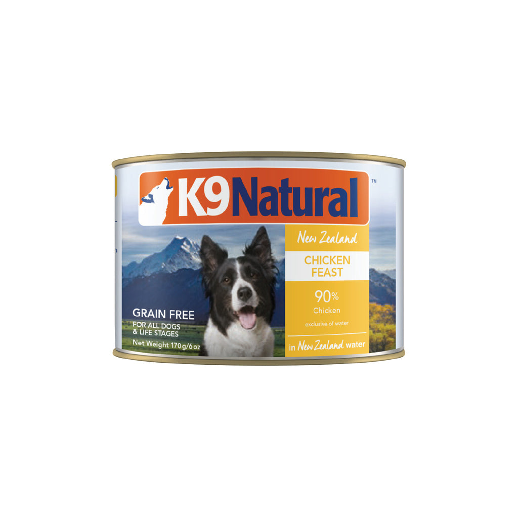 K9 Natural Chicken Feast Grain-Free Wet Dog Food, 6 oz Can