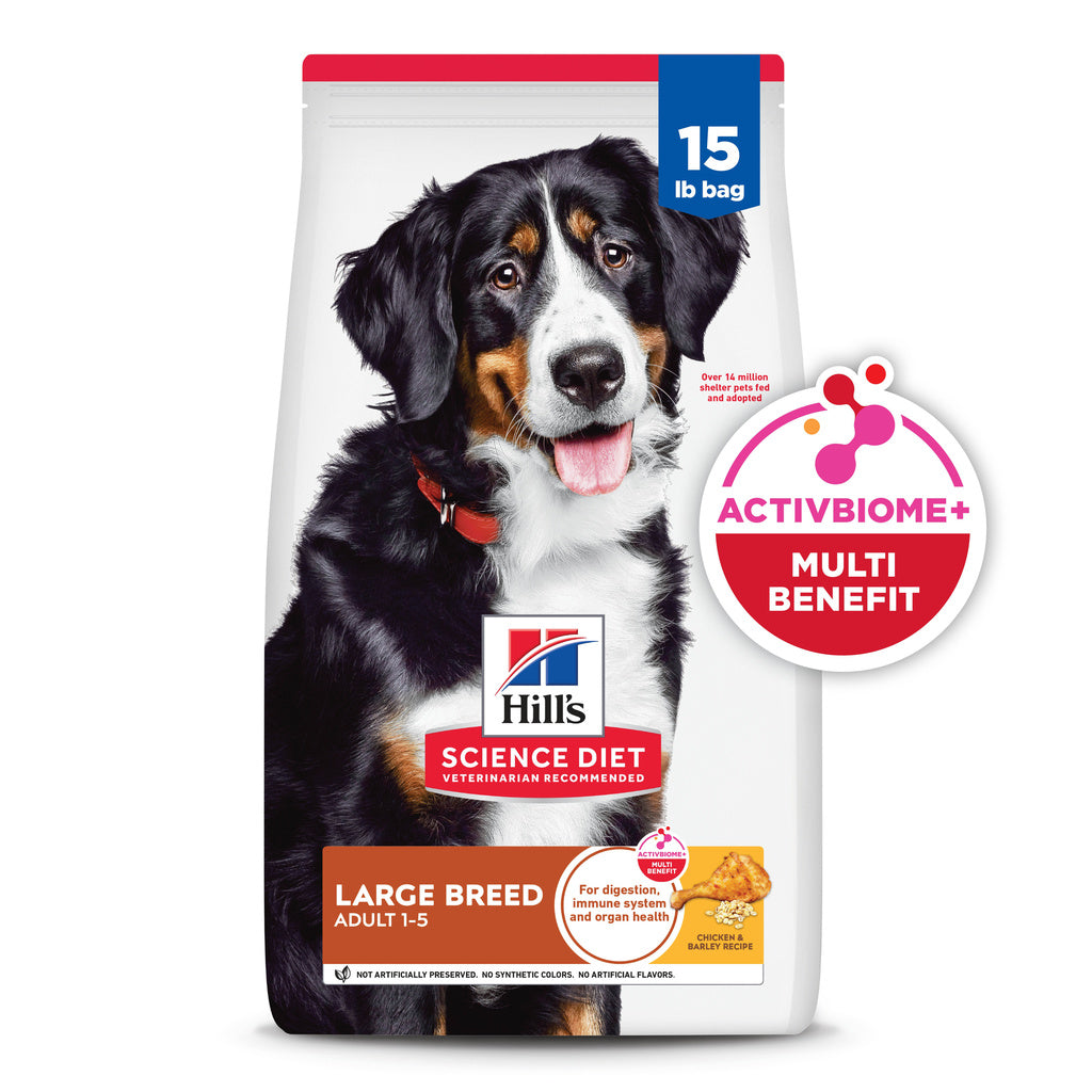 Hill's Science Diet Adult Large Breed Chicken & Barley Recipe, 15 lb Bag