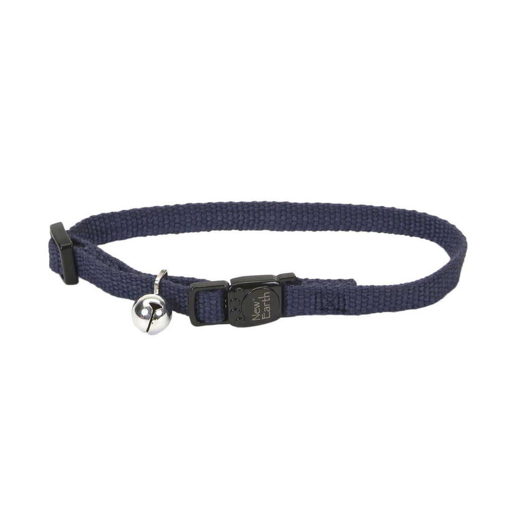 Coastal Pet New Earth Soy Adjustable Breakaway Cat Collar - Indigo - 3/8" x 8-12"