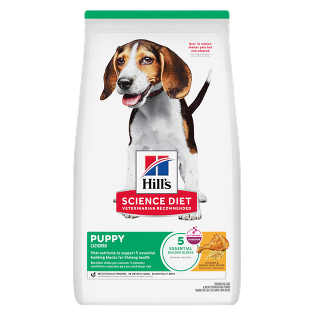 Hill's Science Diet Puppy Chicken Meal & Brown Rice Recipe Dry Dog Food, 27.5 lb Bag
