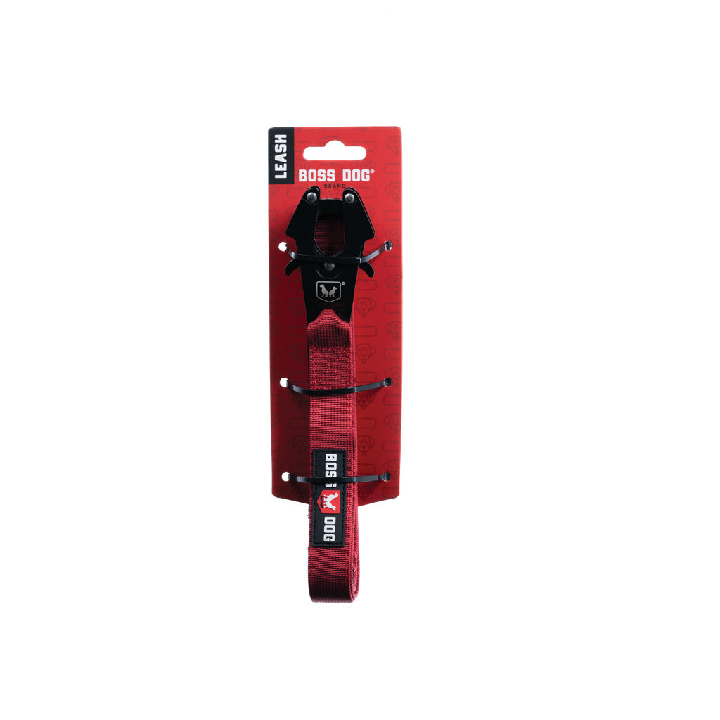 Boss Dog Tactical Dog Leash - Red Camo, 6 ft x 1 in, Heavy Duty