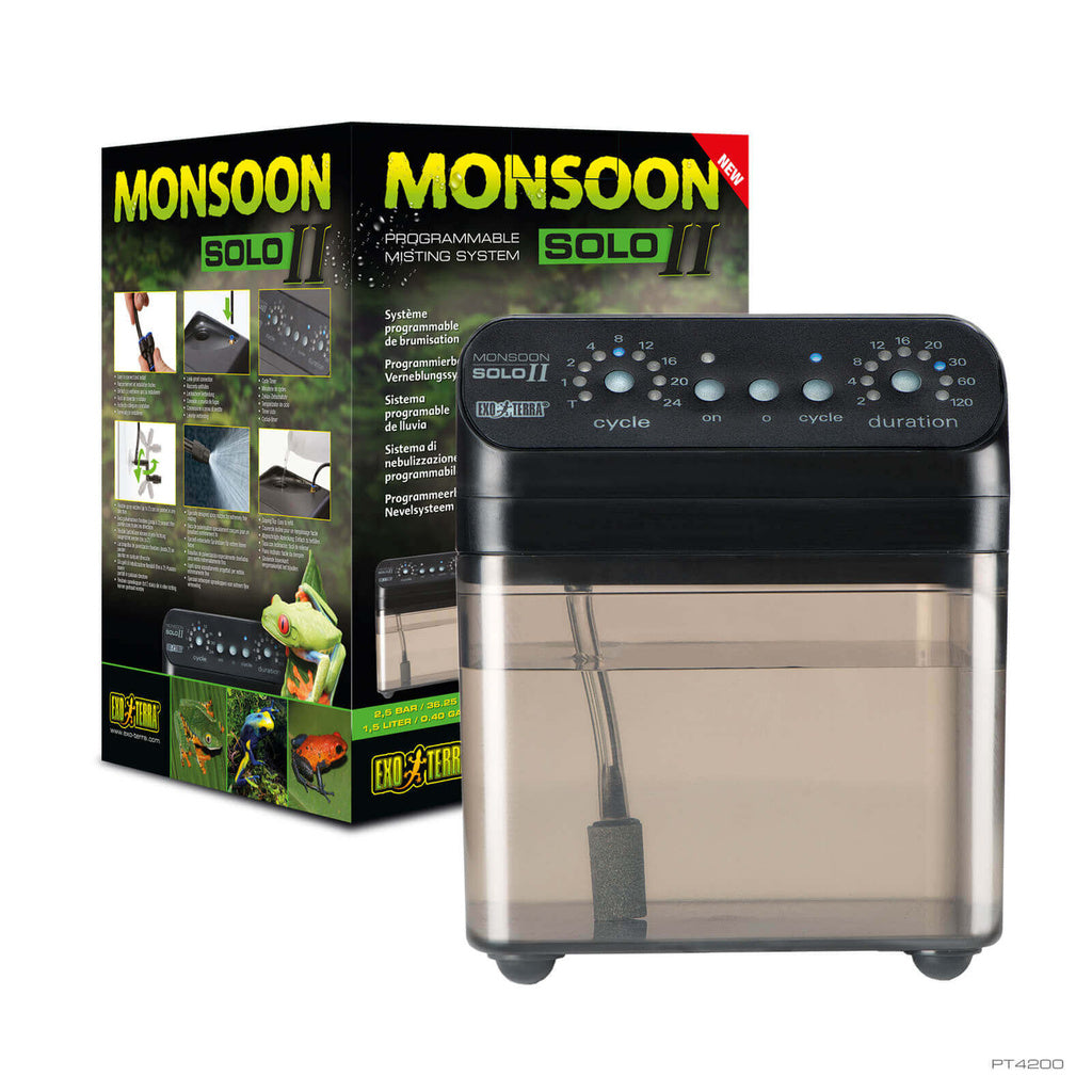 Exo Terra Monsoon Solo II - Programmable Misting System for Terrariums & Greenhouses