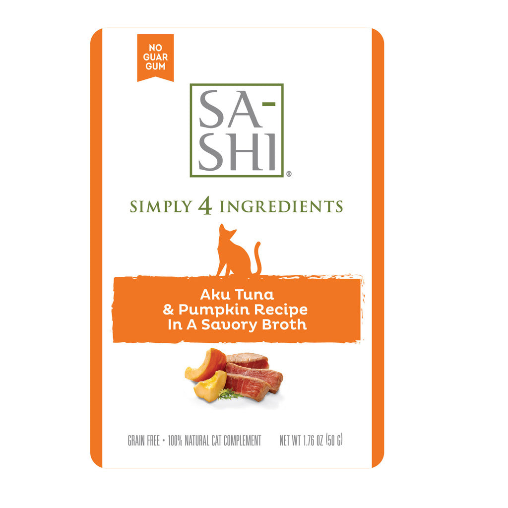 Sashi by Rawz Sa-Shi Tuna & Pumpkin Cat Food Pouch, 1.76 oz - Wet Topper, Grain-Free