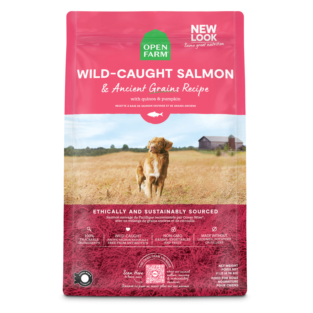 Open Farm Wild-Caught Salmon & Ancient Grains Recipe Dry Dog Food, 22 lb