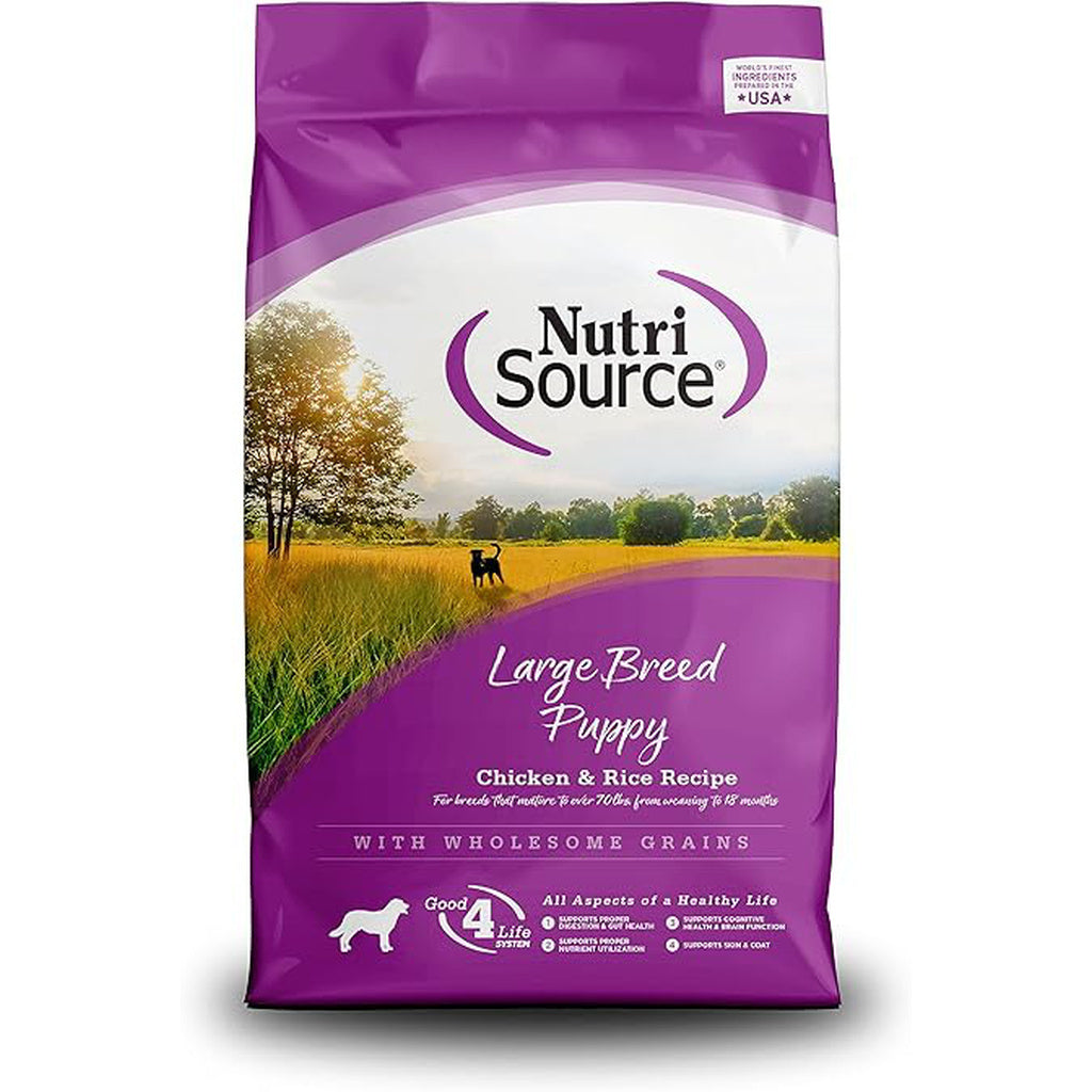 NutriSource Large Breed Puppy Chicken & Rice Dry Dog Food, 4 lb