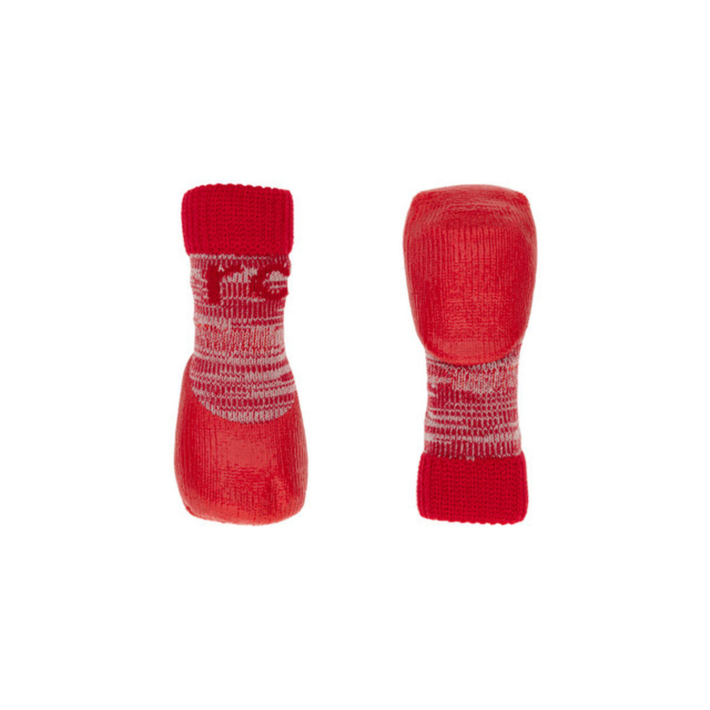 RC Pets Sporty PAWks Dog Socks, XX-Small, Red Heather, Anti-Slip