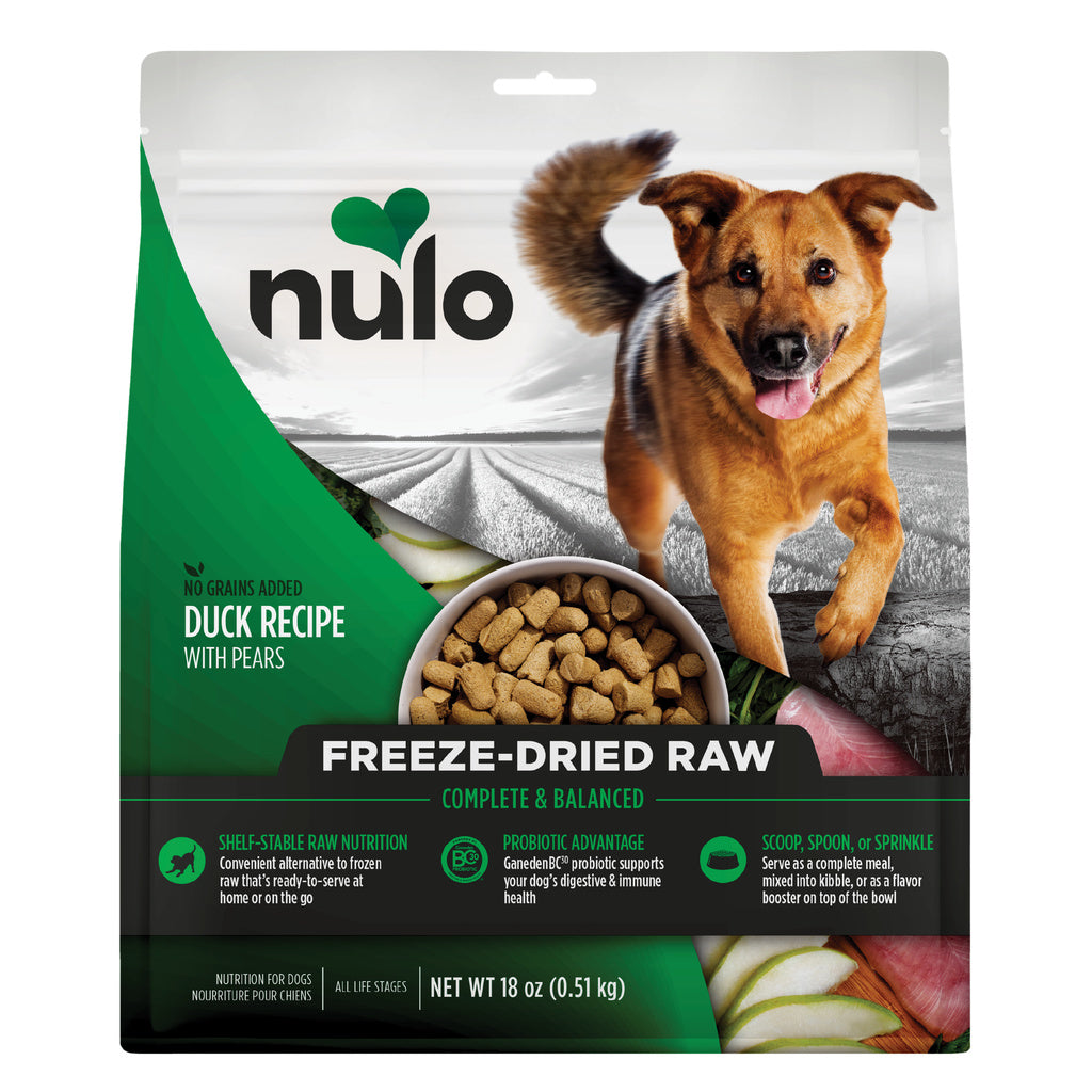 Nulo Freestyle Freeze-Dried Raw Duck & Pears Dog Food, 18 oz, Grain-Free