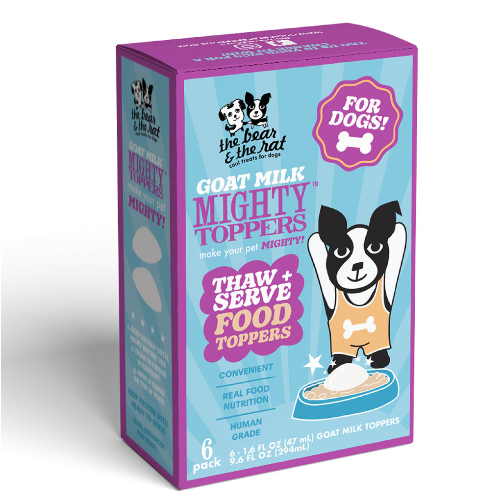The Bear & The Rat Dog Frozen Topper Goat Milk 6 Pack