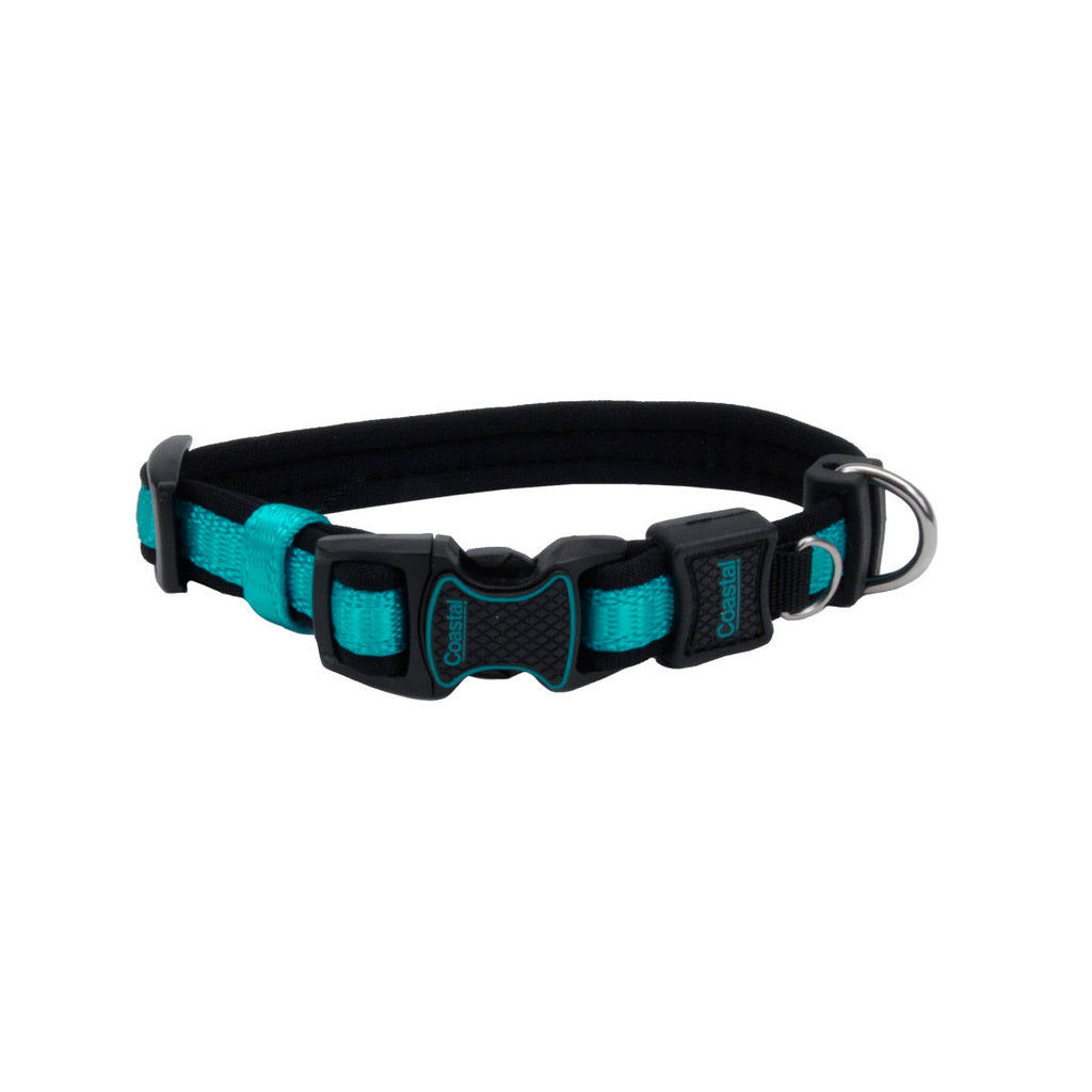 Coastal Pet Inspire Adjustable Dog Collar Aqua 1" 18-26" Large