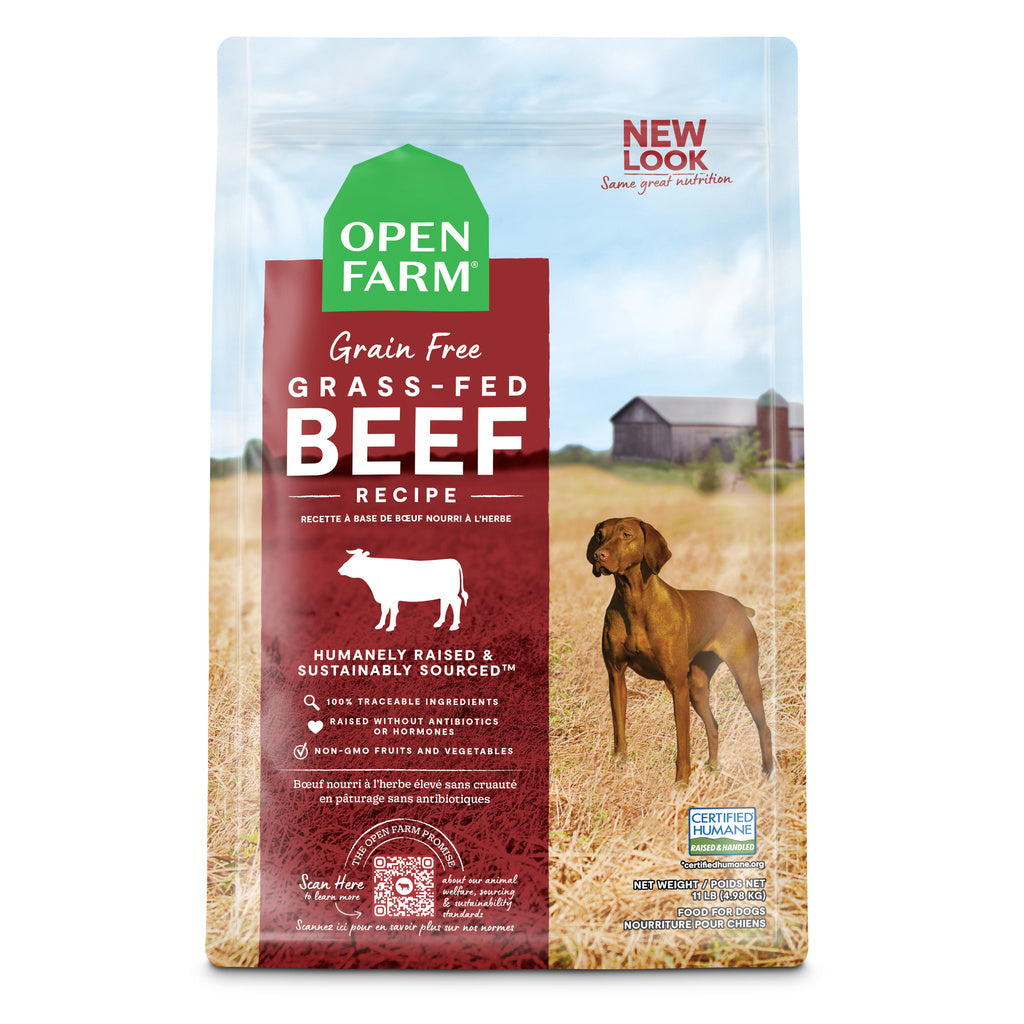 Open Farm Grain-Free Grass-Fed Beef Dry Dog Food, 4 lb Bag