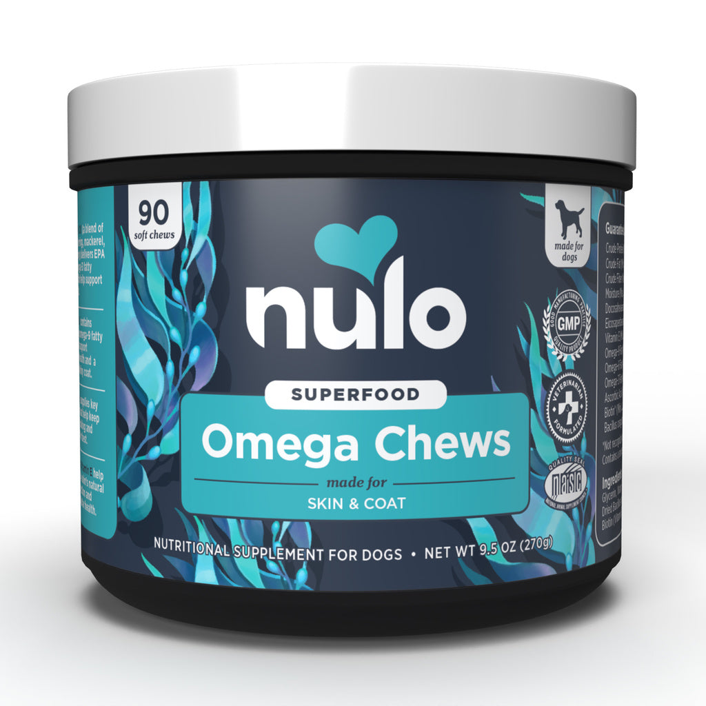 Nulo Omega Skin & Coat Soft Chews Dog Supplement - Coconut Flavor, 90 Count