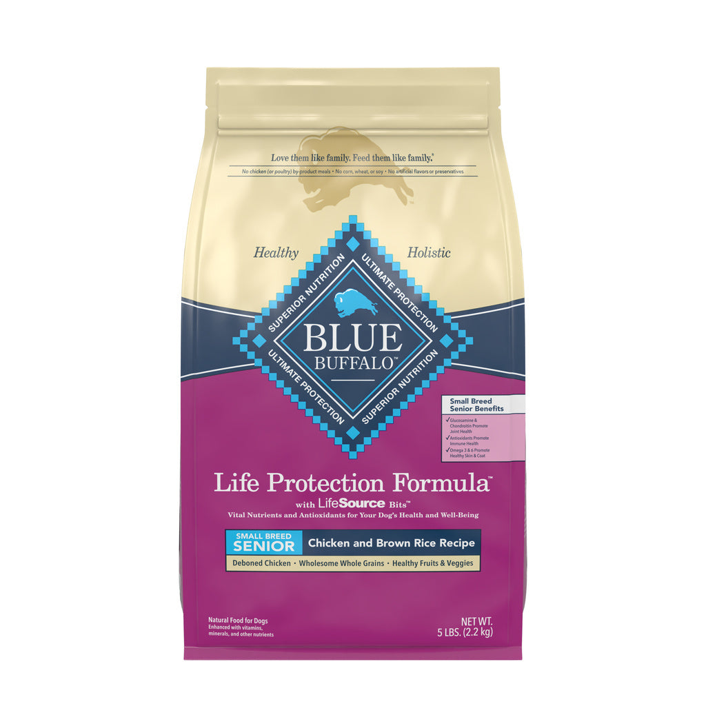 Blue Buffalo Life Protection Formula Small Breed Senior Chicken & Brown Rice - 5 lb Bag