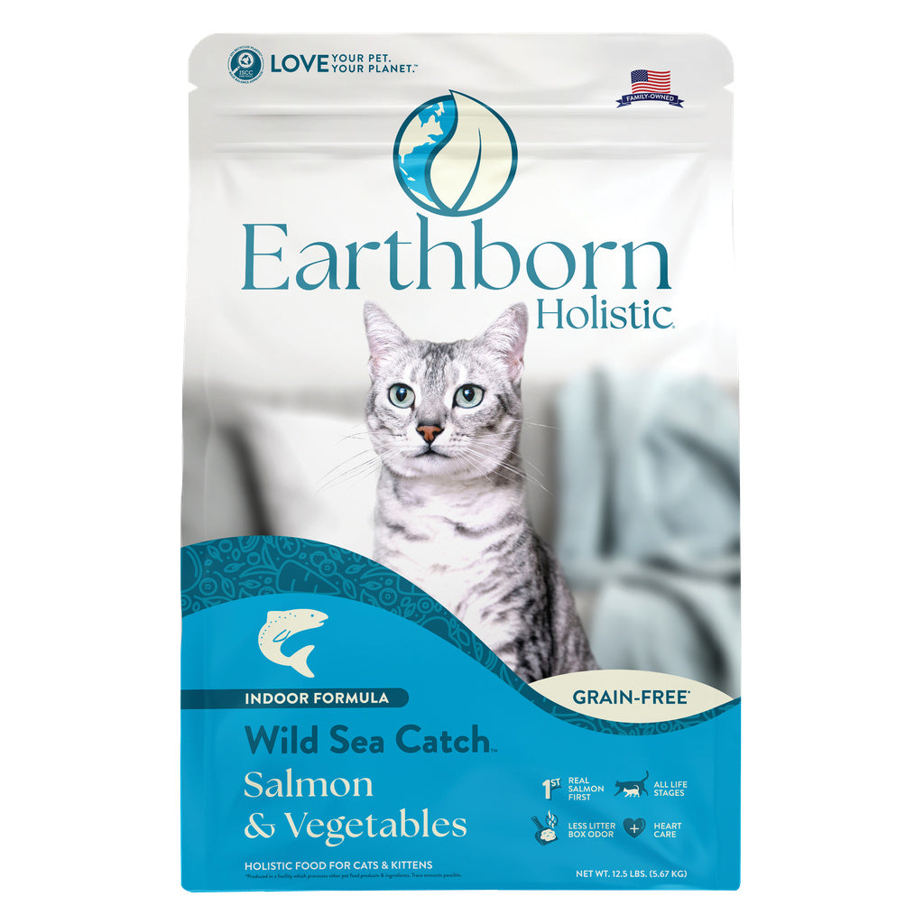 Earthborn Holistic Wild Sea Catch Grain-Free Dry Cat Food, 12.5 lb Bag