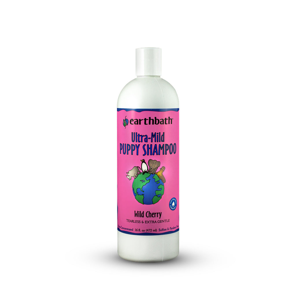 Earthbath Ultra-Mild Puppy Shampoo, Wild Cherry, Tearless - 16 oz