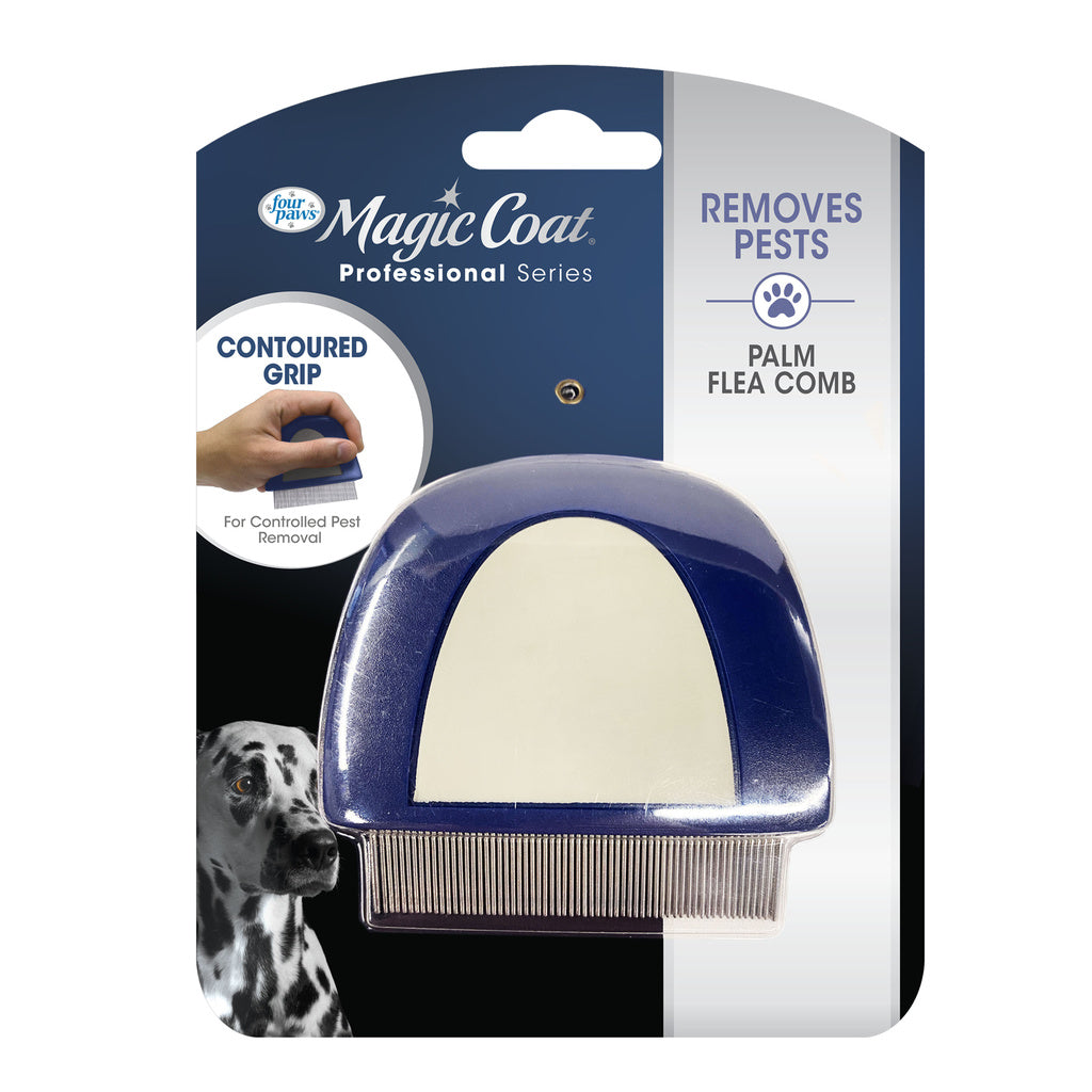 Four Paws Magic Coat Professional Series Palm Flea Comb for Dogs