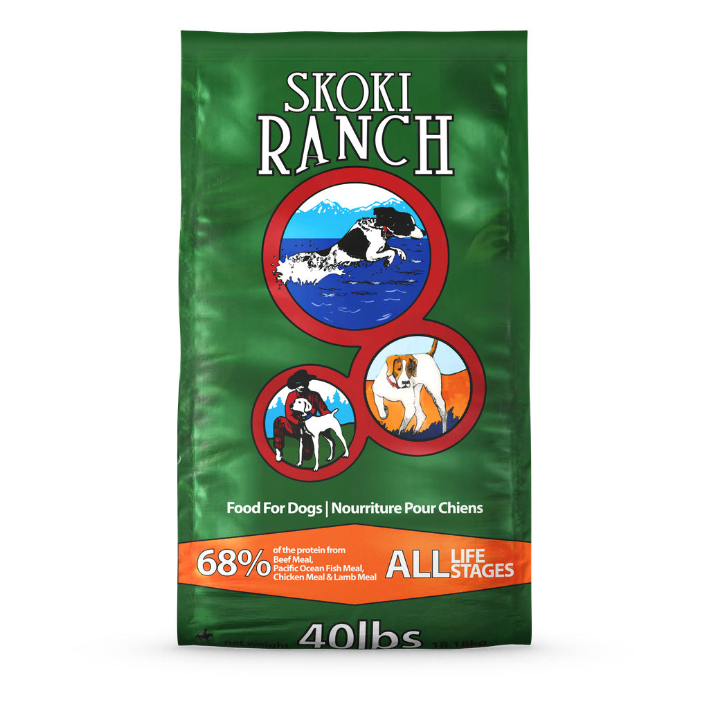FirstMate Skoki Ranch Dog Food - All Life Stages - Grain-Friendly, 40 lb Bag
